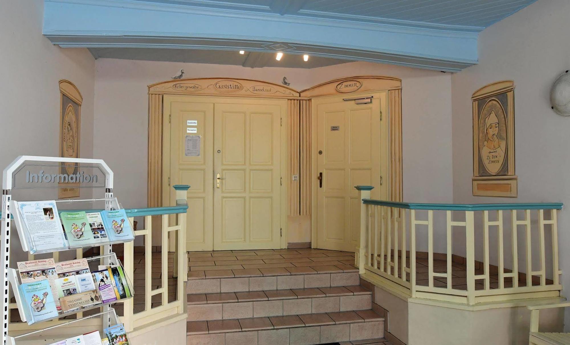 Hotel Garni Goldene Henne Arnstadt Zewnętrze zdjęcie